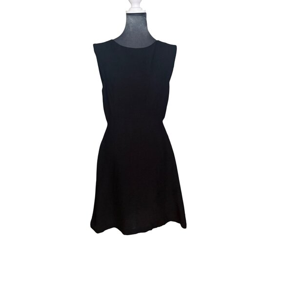 Sandro Black Sleeveless Dress With Lace Back - Picture 1 of 8